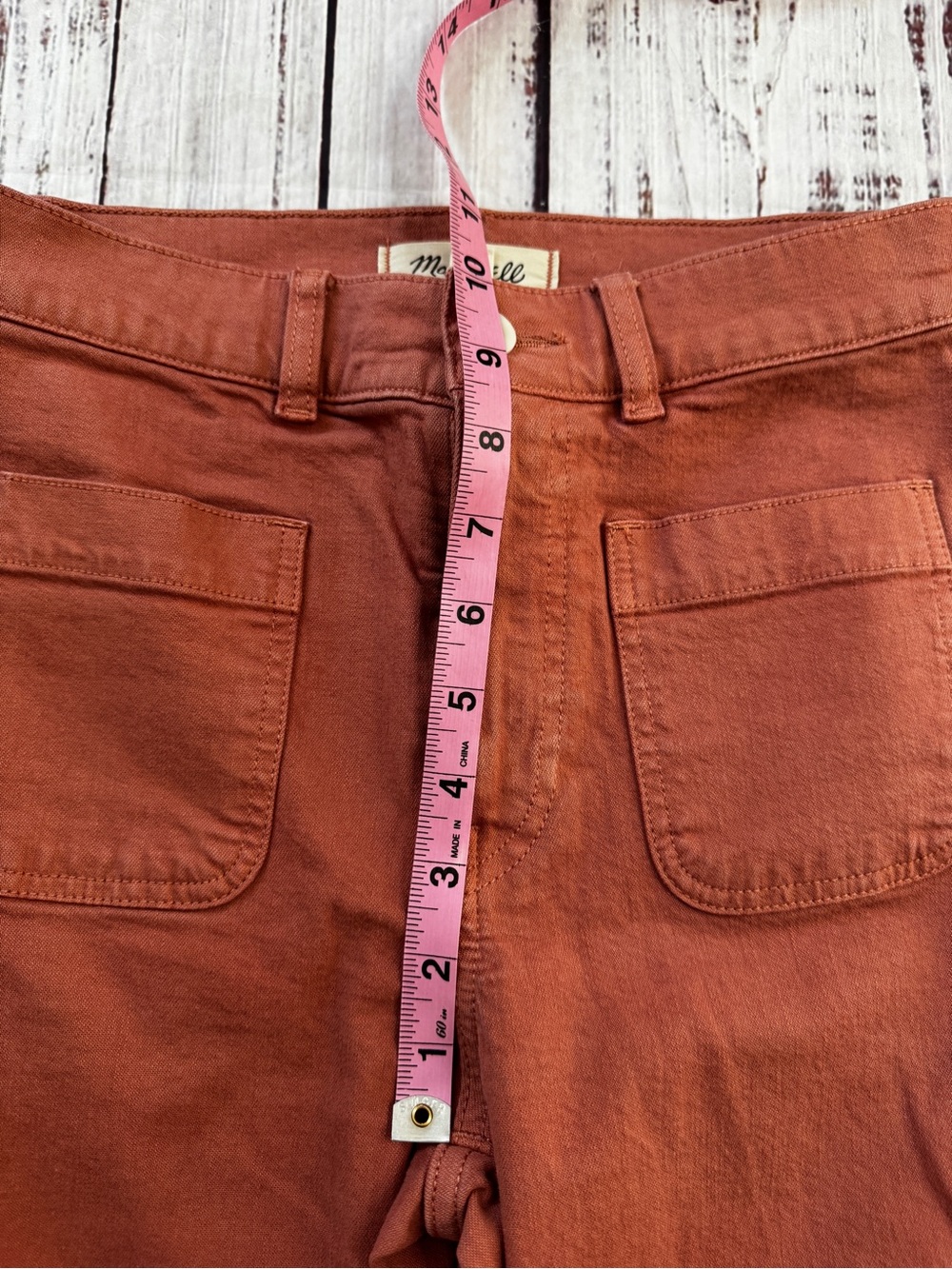 Madewell Emmett 2.0 Wide Leg Crop Pants Clay Terracotta 25P - Picture 6 of 9